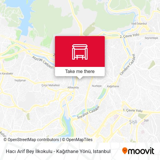 Hacı Arif Bey İlkokulu - Kağıthane Yönü map