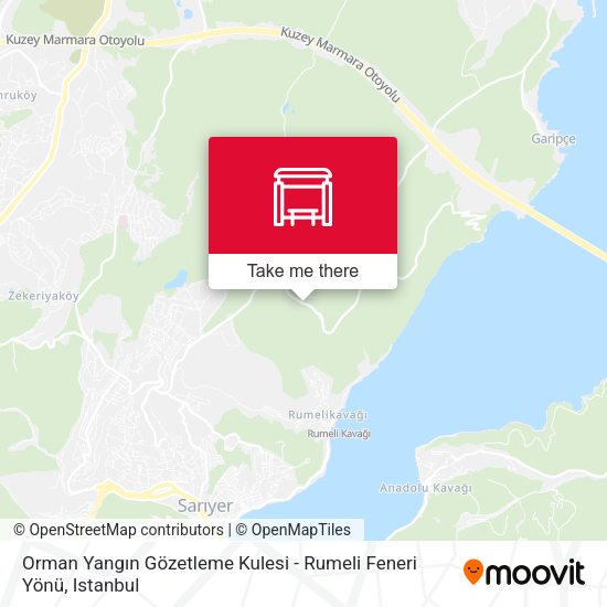 Orman Yangın Gözetleme Kulesi - Rumeli Feneri Yönü map