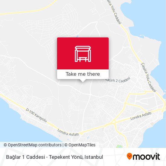 Bağlar 1 Caddesi - Tepekent Yönü map