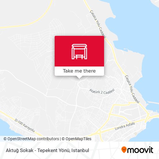 Aktuğ Sokak - Tepekent Yönü map