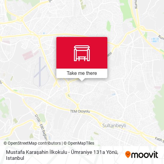 Mustafa Karaşahin İlkokulu - Ümraniye 131a Yönü map