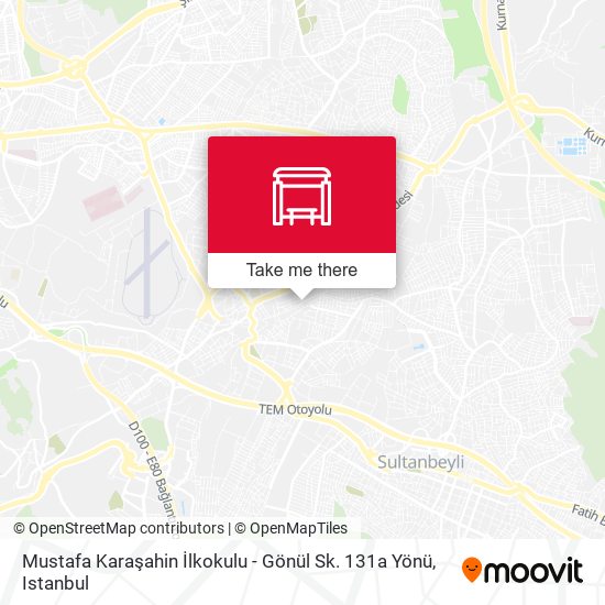 Mustafa Karaşahin İlkokulu - Gönül Sk. 131a Yönü map