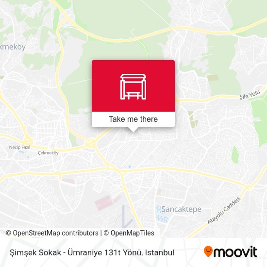 Şimşek Sokak - Ümraniye 131t Yönü map