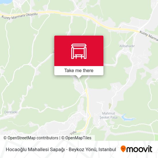 Hocaoğlu Mahallesi Sapağı - Beykoz Yönü map