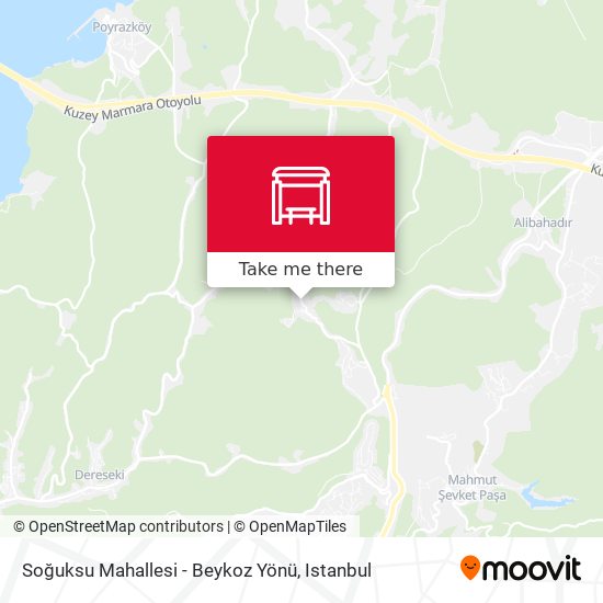 Soğuksu Mahallesi - Beykoz Yönü map