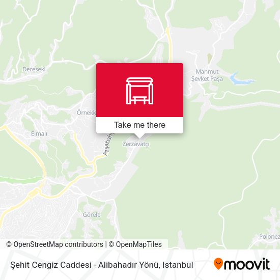 Şehit Cengiz Caddesi - Alibahadır Yönü map