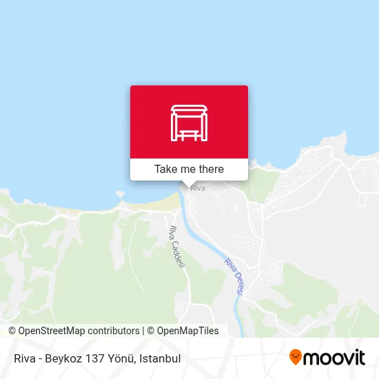 Riva - Beykoz 137 Yönü map
