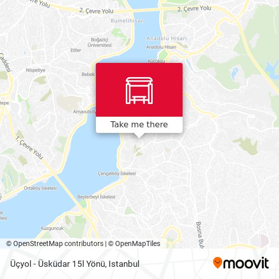 Üçyol - Üsküdar 15l Yönü map