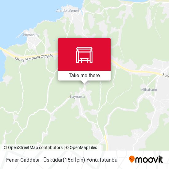 Fener Caddesi - Üsküdar(15d İçin) Yönü map