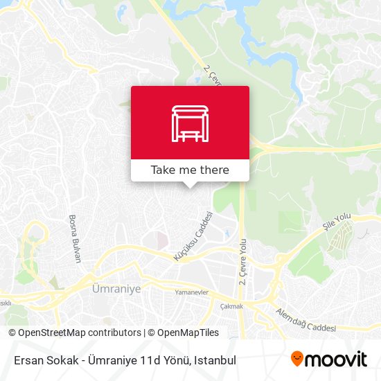 Ersan Sokak - Ümraniye 11d Yönü map
