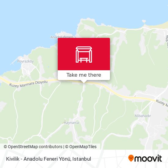 Kivilik - Anadolu Feneri Yönü map