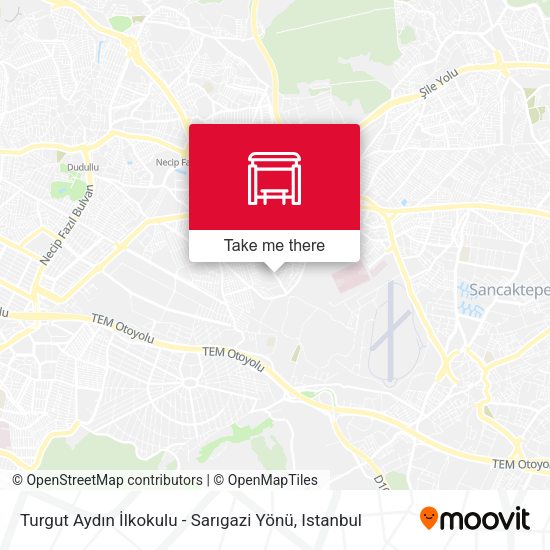 Turgut Aydın İlkokulu - Sarıgazi Yönü map