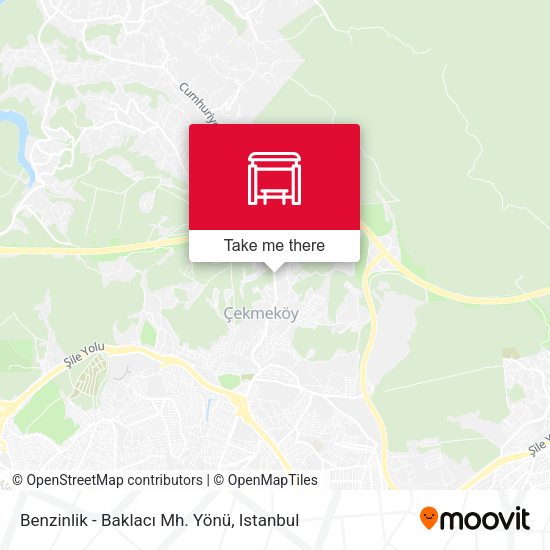 Benzinlik - Baklacı Mh. Yönü map