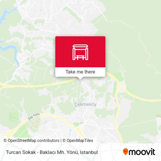 Turcan Sokak - Baklacı Mh. Yönü map
