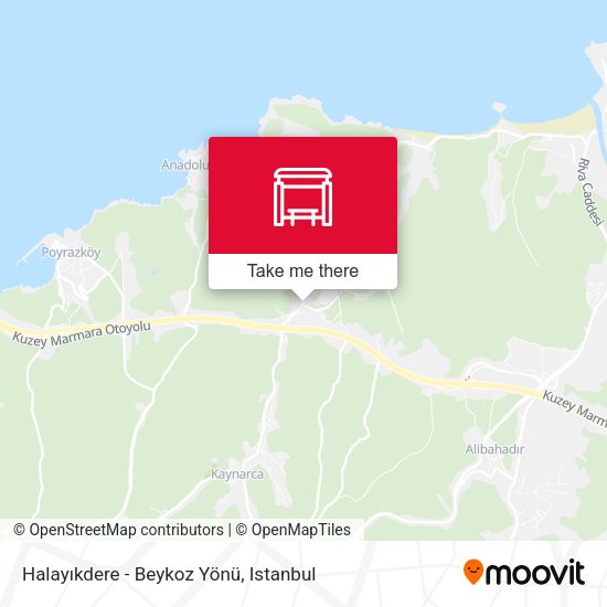 Halayıkdere - Beykoz Yönü map
