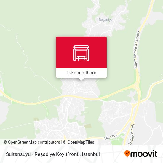 Sultansuyu - Reşadiye Köyü Yönü map