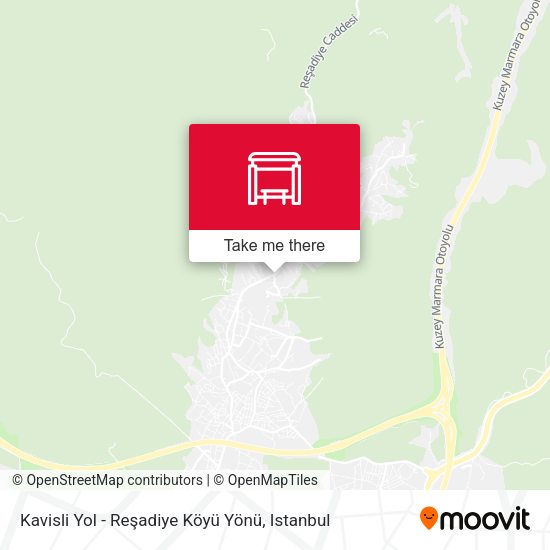Kavisli Yol - Reşadiye Köyü Yönü map