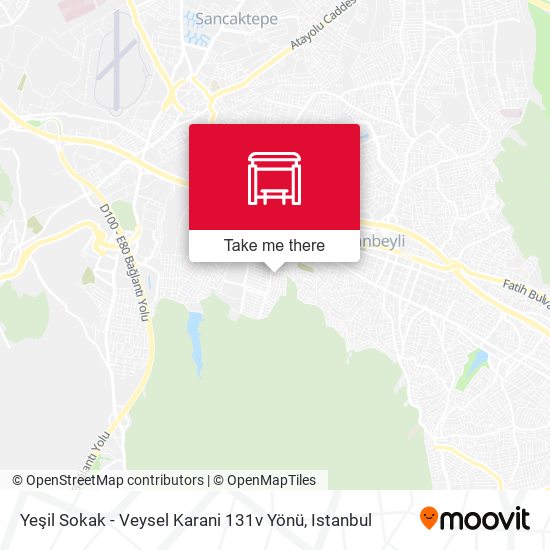 Yeşil Sokak - Veysel Karani 131v Yönü map