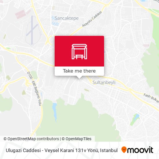 Ulugazi Caddesi - Veysel Karani 131v Yönü map