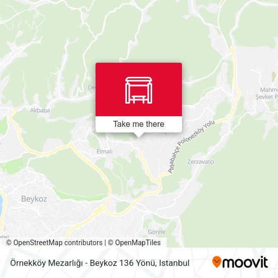 Örnekköy Mezarlığı - Beykoz 136 Yönü map