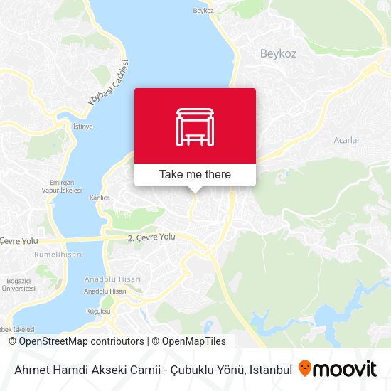 Ahmet Hamdi Akseki Camii - Çubuklu Yönü map