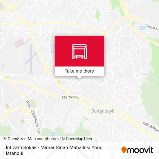 İntizam Sokak - Mimar Sinan Mahallesi Yönü map