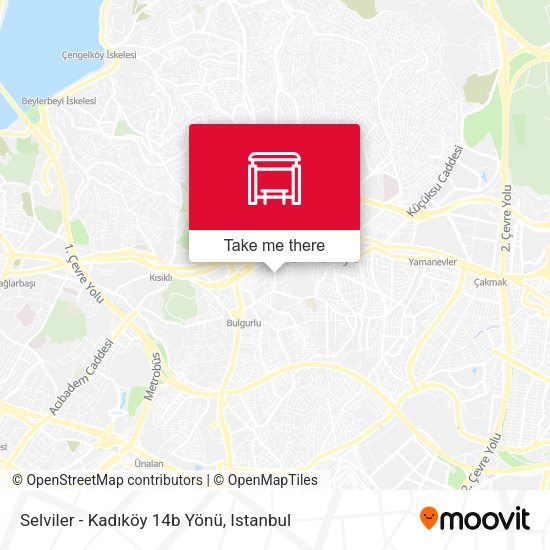 Selviler - Kadıköy 14b Yönü map