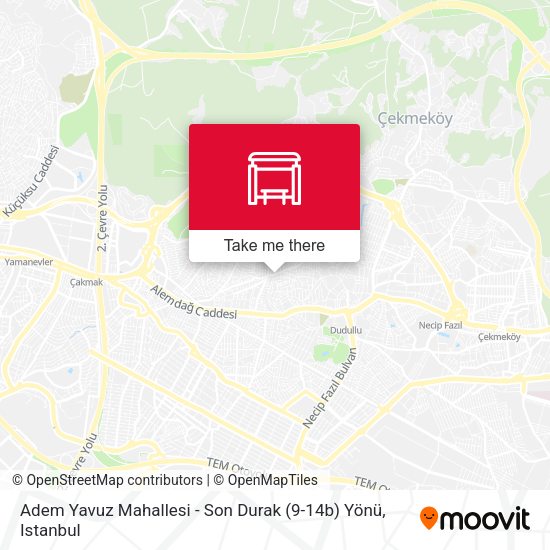 Adem Yavuz Mahallesi - Son Durak (9-14b) Yönü map