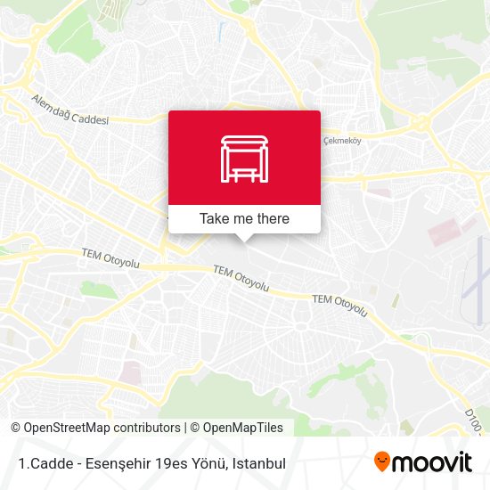 1.Cadde - Esenşehir 19es Yönü map