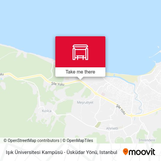 Işık Üniversitesi Kampüsü - Üsküdar Yönü map