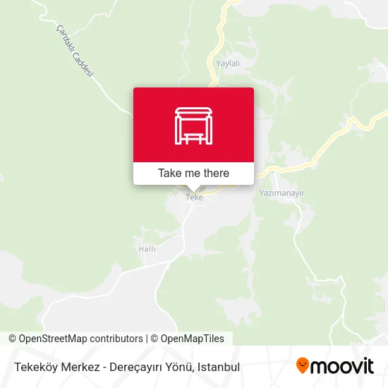 Tekeköy Merkez - Dereçayırı Yönü map