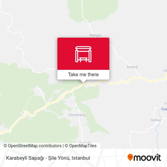 Karabeyli Sapağı - Şile Yönü map
