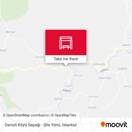 Denizli Köyü Sapağı - Şile Yönü map