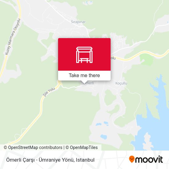 Ömerli Çarşı - Ümraniye Yönü map