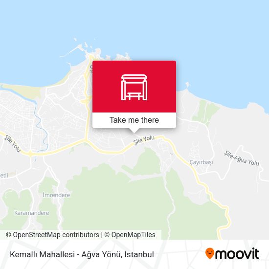 Kemallı Mahallesi - Ağva Yönü map