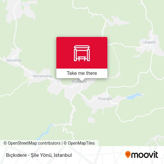 Bıçkıdere - Şile Yönü map
