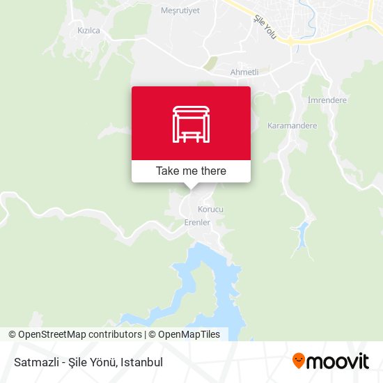 Satmazli - Şile Yönü map