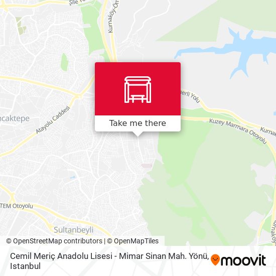 Cemil Meriç Anadolu Lisesi - Mimar Sinan Mah. Yönü map