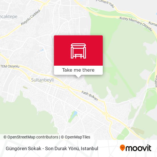 Güngören Sokak - Son Durak Yönü map