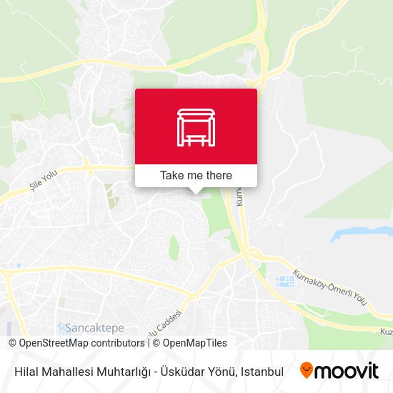 Hilal Mahallesi Muhtarlığı - Üsküdar Yönü map