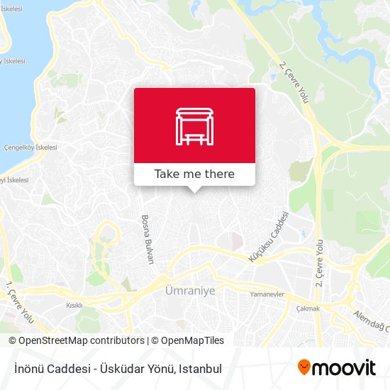 İnönü Caddesi - Üsküdar Yönü map