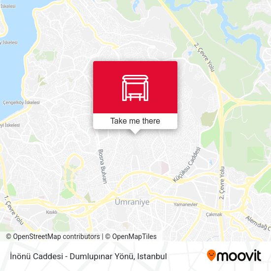 İnönü Caddesi - Dumlupınar Yönü map