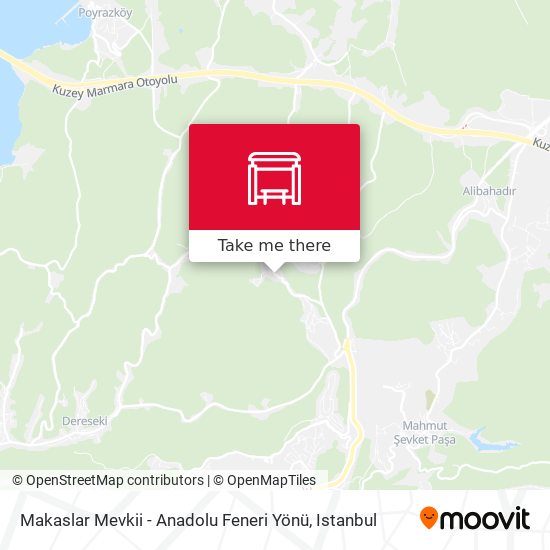 Makaslar Mevkii - Anadolu Feneri Yönü map