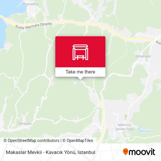 Makaslar Mevkii - Kavacık Yönü map