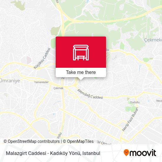 Malazgirt Caddesi - Kadıköy Yönü map