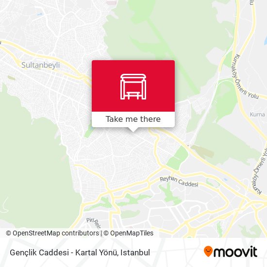 Gençlik Caddesi - Kartal Yönü map