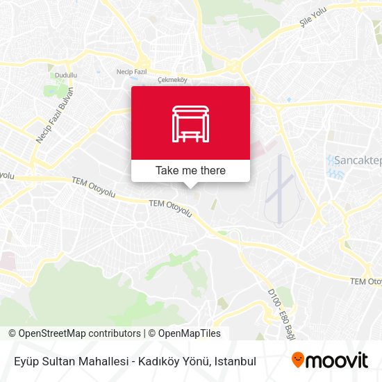 Eyüp Sultan Mahallesi - Kadıköy Yönü map