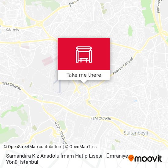 Samandira Kiz Anadolu İmam Hatip Lisesi - Ümraniye Yönü map