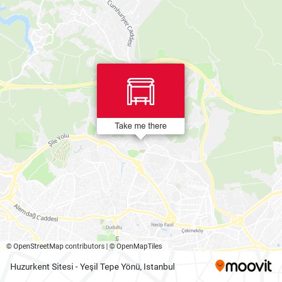 Huzurkent Sitesi - Yeşil Tepe Yönü map