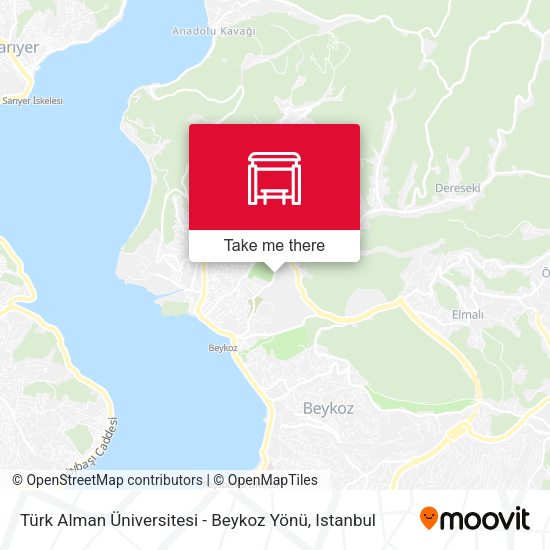 Türk Alman Üniversitesi - Beykoz Yönü map